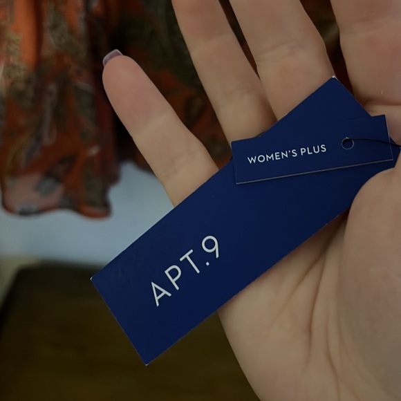 Apt. 9 Plus Size Paisley Bohemian Peasant Top & Cami - Picture 3 of 7